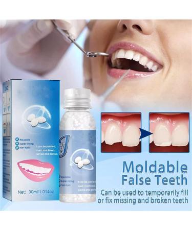 Tooth Repair Granules & Temporary Teeth Replacement Kit | Moldable Fake Teeth & Thermal Beads | Reusable Solution (10ml-1PCS) - International Shipping Available - Buy Online on GoSupps.com