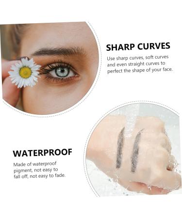 SKISUNO Black Eyebrows 10pcs Imitation Eco Eyebrow Sticker Water Proof 4d Beauty Stickers Beauty Eyebrow Stickers - Buy Online on GoSupps.com