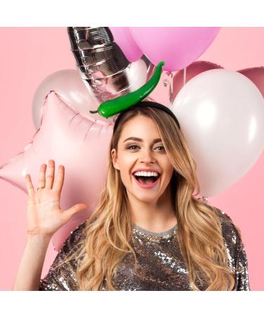 LIFKOME Novelty Hair Band Chili Design Hair Hoop Chili Pepper Hair Hoop Vegetable hairband for Adults Party Favors Green - Buy Online on GoSupps.com