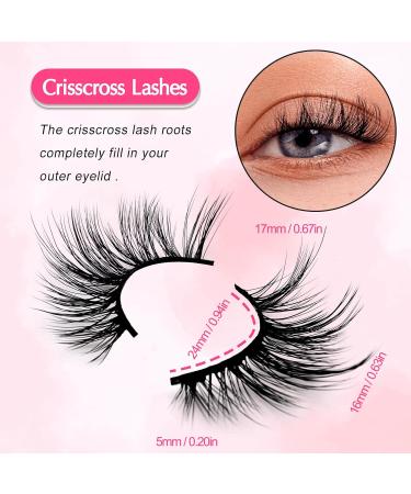 7 Pairs of Half Eyelashes Cat Eye 16 mm Short Cat's Eye Artificial Eyelashes Natural Look 1/2 Corner False Eyelashes Set 3/4 Corner Eyelashes Reusable Lightweight Makeup Eyelashes (1-35) 7P-HF-1-35 - Buy Online on GoSupps.com