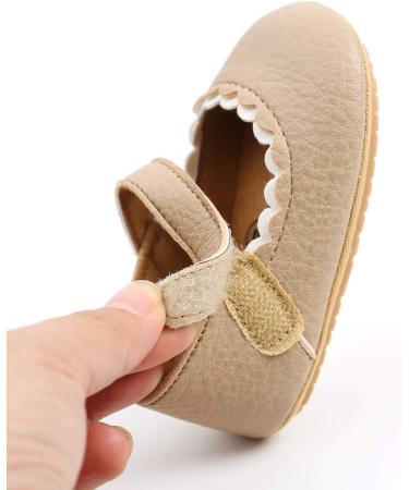 Baby Girls Mary Jane First Walking Shoes | Anti-Slip PU Leather Princess Shoes | Infant Baby Shoes 0-6 Months - Buy Online on GoSupps.com