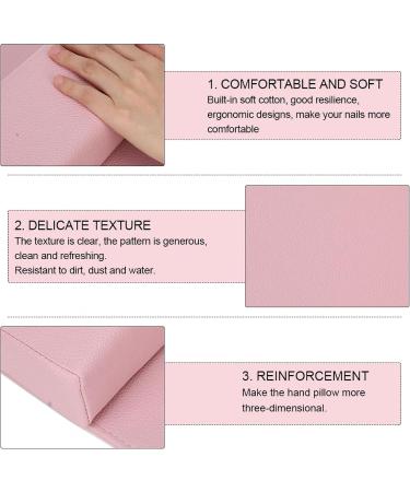 Nail Art Cushion Hand Pillow Cushion Mat Protect Your Hand Reduce Hand Pressure During Nail Ar For Nail Salon and Home Use Keep Your Nail Work and Tidy pink - Buy Online on GoSupps.com