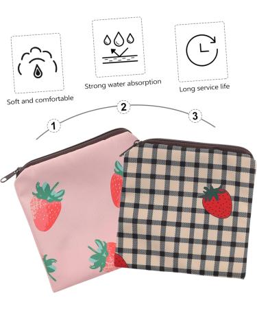 Buy Sewoart 2-Piece Women's Bandage Bag & Menstrual Tap Container - Stylish Tampon Organizer | Multifunctional 13x13cm Ladies Pockets - Buy Online on GoSupps.com