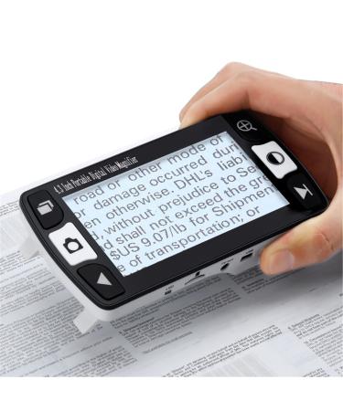 Electronic Reading Aid Digital Magnifier 4.3-inch Portable Digital Magnifier 6x-16x Ideal for Reading Small Prints & Low Vision & Aging Eyes Digital magnifiers