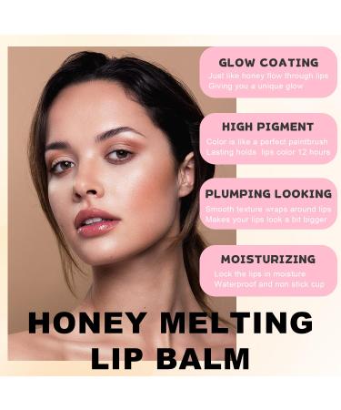 YU KUI LX Lip Balm Click Slick Honey Melting Lip Glow Oil Moisturizing and Long-lasting Lip Plumper Non Sticky Lipstick with Coconut Oil (05 Strawberry) - Buy Online on GoSupps.com