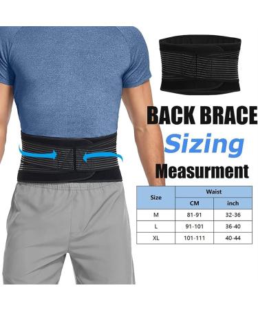 Back Support Belt Orthopedic Corset - XL Lumbar Brace for Pain Relief Herniated Disc Sciatica & Scoliosis - Men & Women Waist Trainer Spine Decompression Protector - Black - Buy Online on GoSupps.com