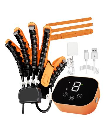 Hand Rehabilitation Robot Gloves Stroke Therapy Equipment Recovery Exercise Equipment for Arthritis Stroke Hemiplegia Patient Stroke Rehabilitation Aids left hand Large