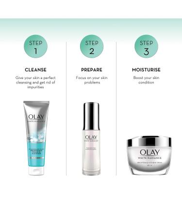Olay White Radiance Purifying Foaming Cleanser 100ml - Brightening Facial Cleanser for Radiant Skin - International Shipping Available - Buy Online on GoSupps.com
