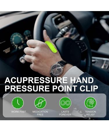 4-Piece Acupressure Massage Clip Set | Portable Shiatsu Hand Clips for Weight Loss & Migraine Relief | Ideal for Teachers Students & Office Workers - Buy Online on GoSupps.com