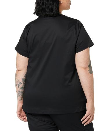 Amazon Essentials Women's Classic Fit V-Neck Short Sleeve Scrub Top - Plus Size 5X Black - Buy Online on GoSupps.com