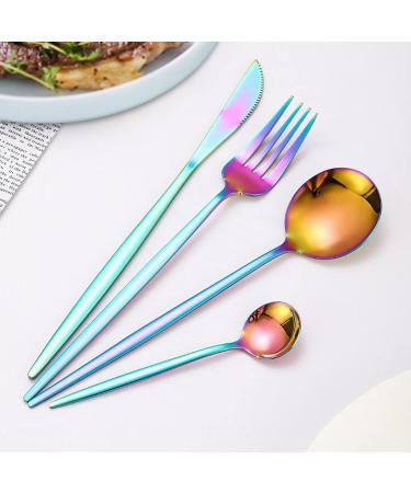 Travel Cutlery Set Cutlery Sets 24 Piece Portable Reusable for Big Family Camping Picnic Kitchenware (Size : Color) - Buy Online on GoSupps.com