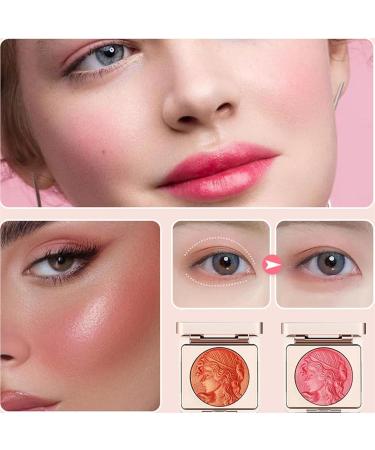 Embossed Smooth Powder Blush Palette For Cheeks Matte Face Powder Blush Palette Powder Blush Palette Girl Blush for Cheeks Natural Makeup Radiant Finis (Orange 1PCS) Orange 6 g (Pack of 1) - Buy Online on GoSupps.com