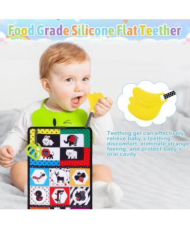 Tuaeccki Foldable Baby Mirror Toys | Black & White Contrast Pattern | 0-12 Months | Educational Toys for Newborns Boys & Girls - Buy Online on GoSupps.com