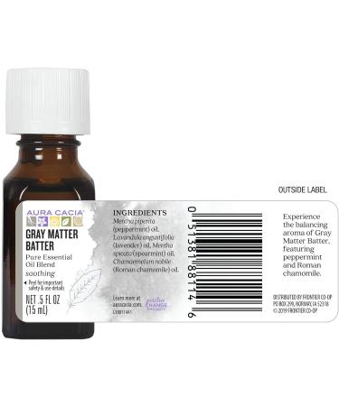Aura Cacia Gray Matter Batter Essential Oil Blend | 0.5 fl. oz. | Shop Internationally for Aromatherapy & Wellness - Buy Online on GoSupps.com