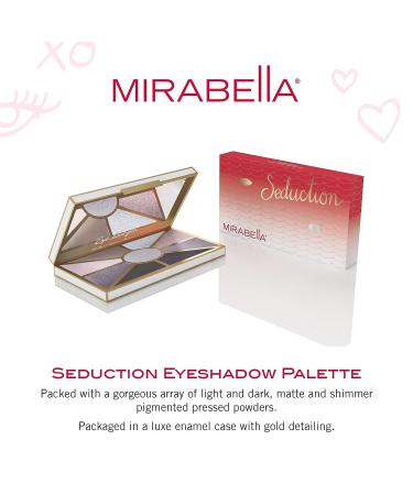 Mirabella Seduction Eyeshadow Palette - Eye Love You Collection | Neutral Ultra-Pigmented Matte & Shimmer Shades | Long-Lasting & Blendable | Paraben & Talc-Free - Buy Online on GoSupps.com