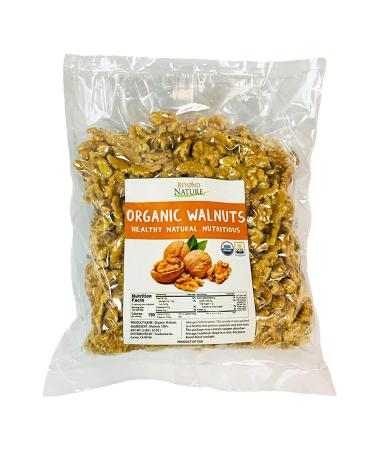 Beyond Nature Organic Raw Walnuts, Vacuum Sealed, Non GMO, No Salt, Low Carb, Gluten Free, Keto Friendly & Vegan Snack, 2 LB (32 oz) Raw Walnuts 2 Pound (Pack of 1)