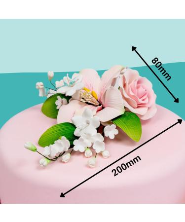 Cake Company Suckloutle Bouquet Lilie-Rose Rosa | Torten Decoration for Weddings & Birthdays - 56g Pack - Buy Online on GoSupps.com