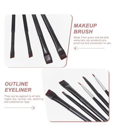 FRCOLOR 24 Pcs Eyeliner Makeup Brush Set - Gel & Lip Brushes Dual-Use Wands for Eyes & Brows Artificial Fiber - Perfect for Cosmetology & Professional Use - Buy Online on GoSupps.com