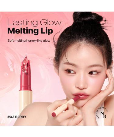 Buy Nature Republic Honey Melting Lip Tint (03 Berry) - K-Beauty Lip Plumper & Gloss for a Cute Glowing Smile | International Shipping Available - Buy Online on GoSupps.com