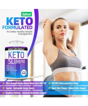 Keto Diet Pills with Exogenous Ketones & ACV for Fat Burners- Boost Energy, Focus & Metabolism, Manage Cravings - 90 Count - Buy Online on GoSupps.com