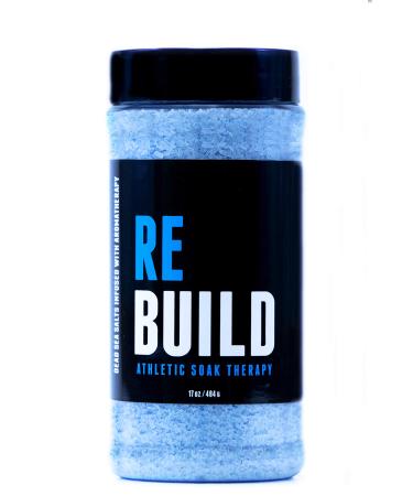Rebuild Athletic Soak Therapy -17 Oz- Foot Bath  Hot Tub  & Spa Aromatherapy Salt Fragrance for Soaking Aches & Pains