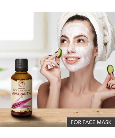 Amaranth Oil 50ml - Pure & Natural Amaranthus Caudatus Seed Oil for Skin Body Hair & Nail Care - Buy Online on GoSupps.com