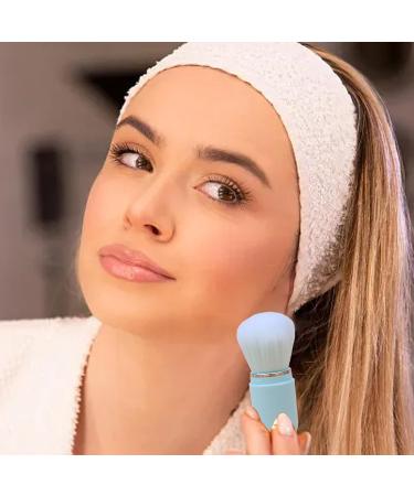 Retractable Cosmetic Brush - Travel Face Brush Retractable Blush Brush | Portable Makeup Tools Powder Foundation Applicator Compact Face Brush with for Foundation Blush Bronzer Powder blue - Buy Online on GoSupps.com