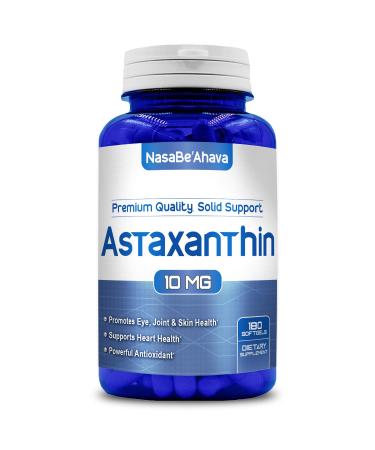 NASA BEAHAVA Astaxanthin 10mg 180 Softgels Max Strength Astaxanthin Supplement 6 Month Supply Best Value
