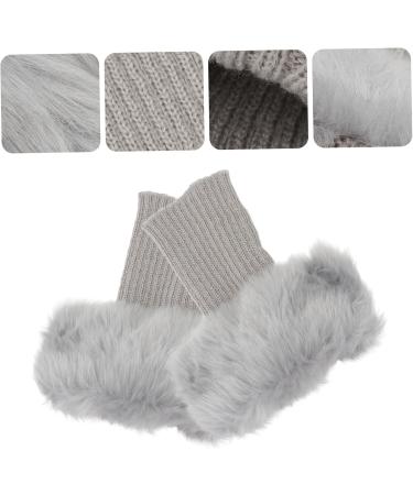 Kisangel 3 Pairs Fur Boot Covers - Warm Shoe Socks & Cuffs for Women | Fluffy Acrylic Stumping - Buy Online on GoSupps.com