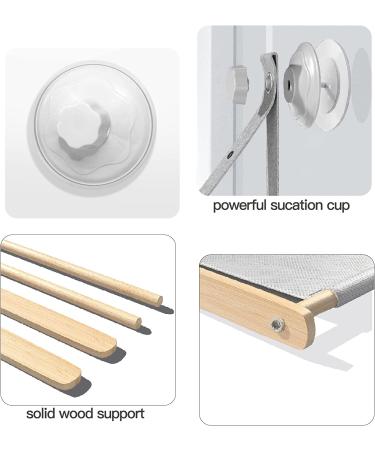Collapsible Cat Window Perch Hammock Supports 40lbs | Large Bed for Indoor Cats - Buy Online on GoSupps.com