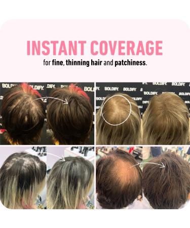 Boldify Thickening Spray + Hair Fiber (Dark Brown) + Shampoo Thicken Up Bundle: Volume Root Lift Texture for Thinning Hair - Buy Online on GoSupps.com