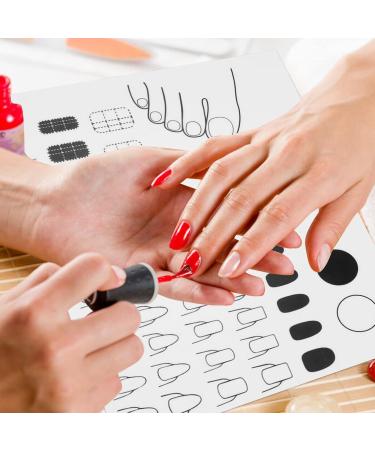 Nail Mat Silicone Nail Practice Mat for Manicure Nail Manicure Tools Stamping Mat Nail Sticker Guide for Nail Sticker Printing White - Buy Online on GoSupps.com