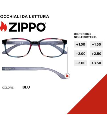 Buy Zippo Reading Glasses 1.50 - Stylish & Durable 31Z-B26-Blu150 - International Shipping Available - Buy Online on GoSupps.com