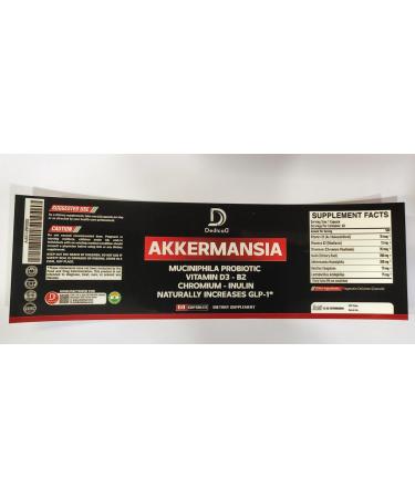 DEDICAD Akkermansia Probiotic for Increases GLP-1 - Contains Inulin, Bacillus Coagulans, Lactobacillus Acidophilus & Chromium - 60 Days Supply - 60 Capsules - Buy Online on GoSupps.com