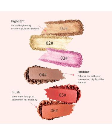 Stick Concealer-Stick Highlighter Makeup Stick Stick Powder Blusher Long Lasting Waterproof Face Makeup Cream Stick for Mature Skin Cheeks 1 - Buy Online on GoSupps.com