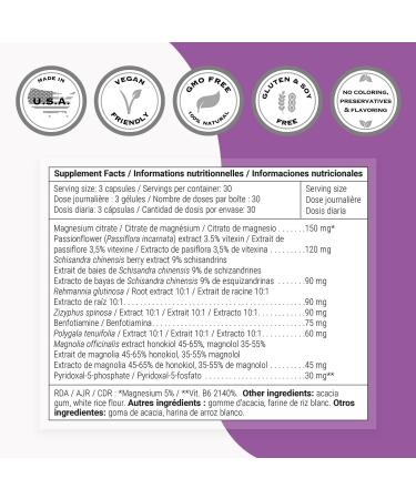 Supersmart - Stress Relief Formula (All-in-1) - 100% Natural Supplement - with Passion Flower Polygala Tenuifolia | Non-GMO & Gluten Free - 90 Vegetarian Capsules - Buy Online on GoSupps.com