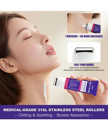 Neck Firming Cream with Roller Neck Cream for Tightening and Firming with Retinol Collagen & Niacinamide to Reduce Wrinkles Tighten Sagging Skin & Lift Jawline Retinol Firming Neck Cream - Buy Online on GoSupps.com