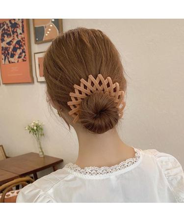 Bird Nest Magic Hair Clip Bird Nest Velvet Magic Hair Clip Three Rows of Teeth Styling Supplies for Making Ponytail Bun and Hairpin for Long Short Curly Straight Hair - Buy Online on GoSupps.com