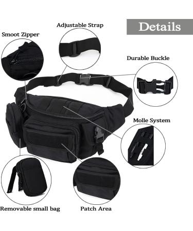 Tactical Fanny Pack with U.S Patch - Military Waist Bag for Outdoor Activities (ACU) - 1 Pack - Buy Online on GoSupps.com