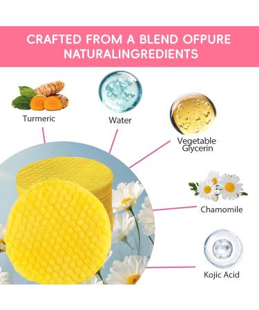 Turmeric Kojic Acid Cleansing Pads - Brightening & Exfoliating Face Pads for Dark Spots (40pcs) | 2024 New Glow Renewal Formula - Buy Online on GoSupps.com