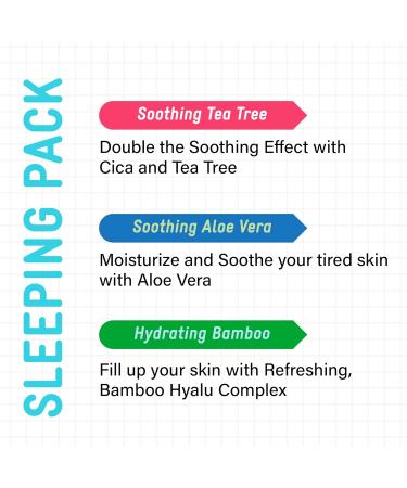 BRING GREEN Fresh Ball Sleeping Pack | Tea Tree for Calming Bamboo for Hydrating Aloe Vera for Soothing Sleeping type - Buy Online on GoSupps.com