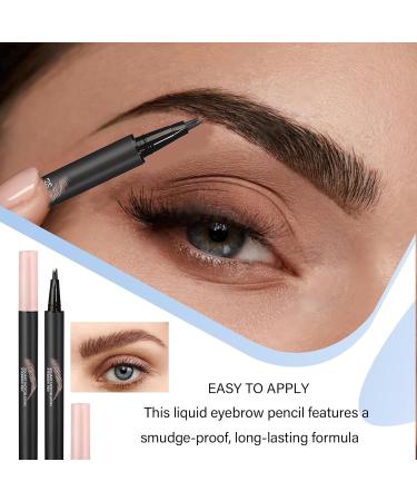Ruyeiig Multitip Eyebrow Pen Liquid Eyebrow Pen Multitip Waterproof Eyebrow Pen Highly Pigmented Eyebrow Highlighter Smudgeproof Cosmetic 03 - Buy Online on GoSupps.com