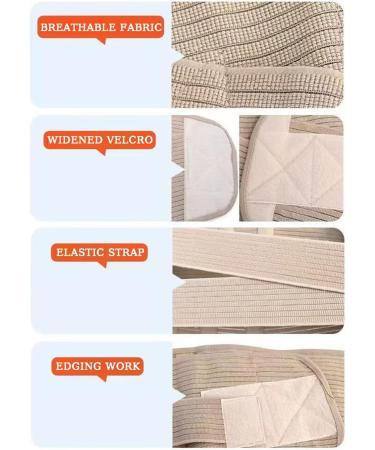 XWSM Professional Lumbar Support Belt - Postoperative Recovery & Pain Relief for Men and Women XL Beige - Buy Online on GoSupps.com