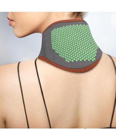 Fast Heating Neck Pillows with Steel Support - Hot Therapy for Tension Relief | Breathable Black Green Dots | International Shipping Available - Buy Online on GoSupps.com