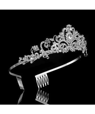Crystal Tiara 2 Pack - Rhinestone Crown Headbands for Weddings & Birthdays | Elegant Bridal Accessories - Buy Online on GoSupps.com