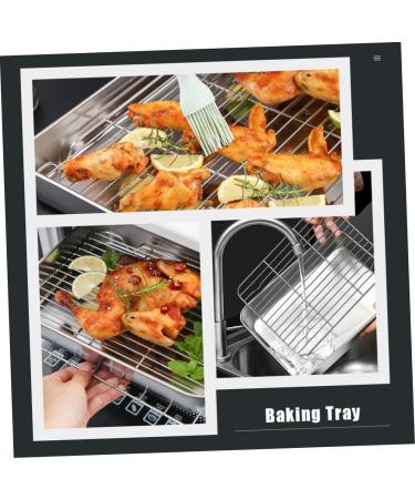 Alipis 1 Set Tray Supplies Non-Stick Baking Drain Home Kitchen Multipurpose Rack Holder Dumpling Storage Assorted Color 27X21.2X5CM - Buy Online on GoSupps.com