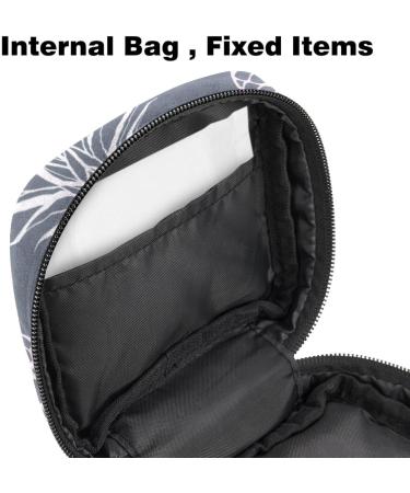 Javenproeqt Portable Women's Binding Bags - Menstrual Cup Pocket & Pads for Teens | Stylish Pineapple Gray Multicolored - Buy Online on GoSupps.com