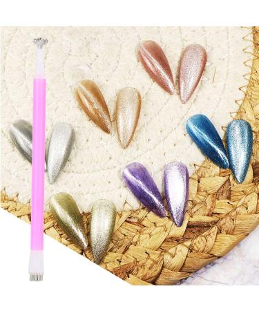 3D Cat Eyes Nail Art Magnetic Pen Set - 3 Pieces Exquisite Double Head Gel Polishing Stick for Ombre Flower Design - Perfect Manicure Tool in Pink - Buy Online on GoSupps.com