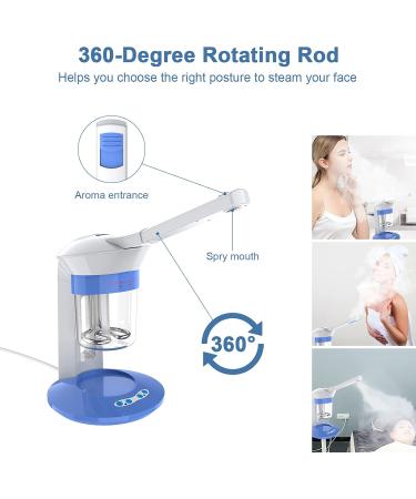 Face Steamer Deep Cleansing Moisturizing Oil Control Portable Ion Vapour Ozone Steamer for Facial Care and Facial Cleansing Home Use Aromatherapy Humidifier - Buy Online on GoSupps.com