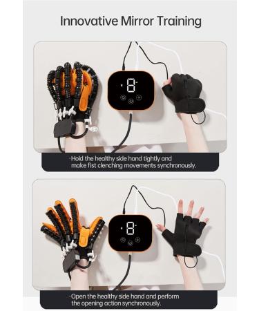 Robotic Gloves for Stroke Treatment Aid Hand Rehabilitation Training Glove Exerciser for Stroke Patient Portable Equipment for Hand Exercise and Therapy left+right Large - Buy Online on GoSupps.com